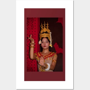 Cambodia. Siem Reap. Portrait of a Dancer. Posters and Art